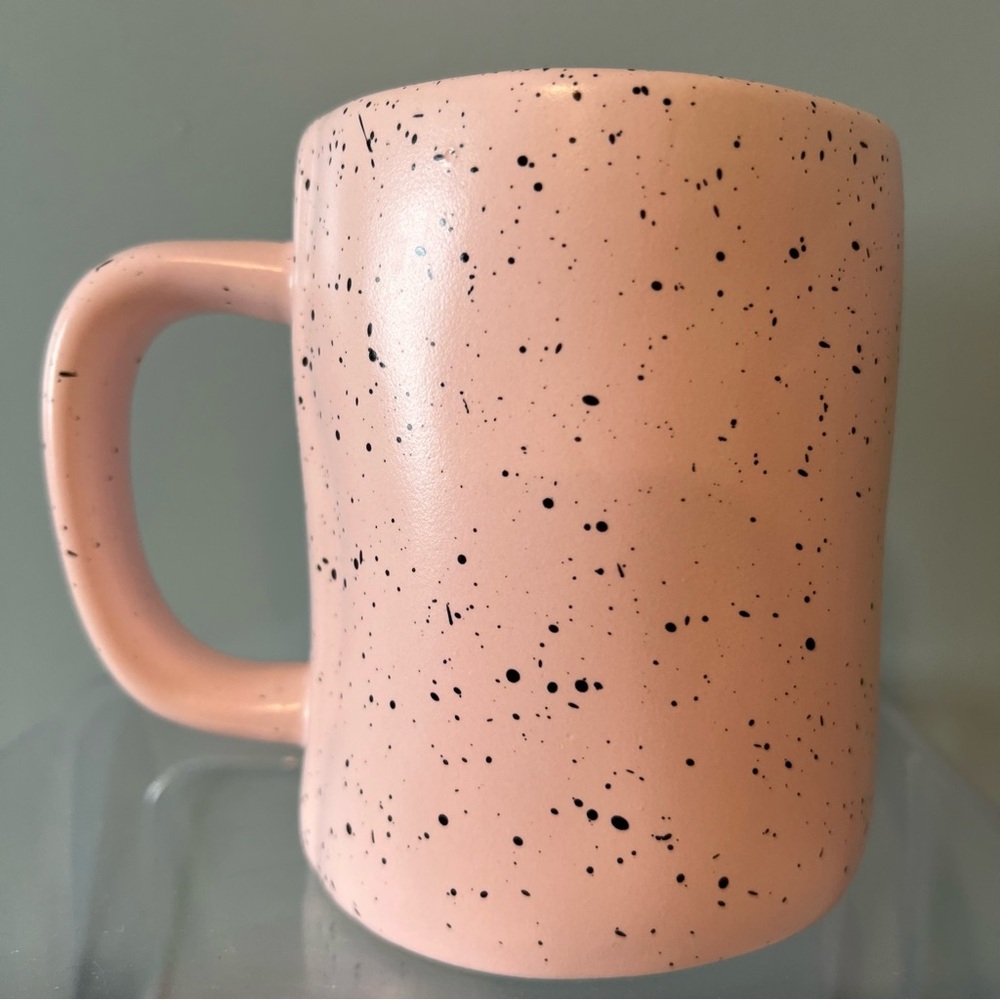 Rae Dunn Artisan Collection Speckled Pink Eggspert Hunter Mug Coffee Cup. 16 oz. - Picture 6 of 9